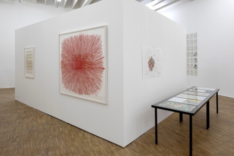 Ausstellungsansicht „… Lines as Thought, Lines as Universe …“, Salzburger Kunstverein 2021.