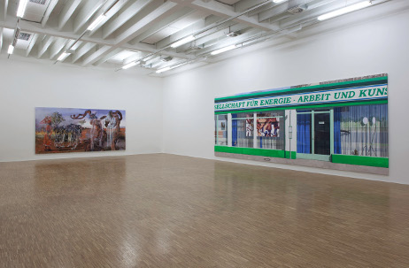 F.l.t.r.: Maja Vukoje, Spider School, 2008. Maja Vukoje, GEAK, 2011. Exhibition view Salzburger Kunstverein 2011, 
© Salzburger Kunstverein