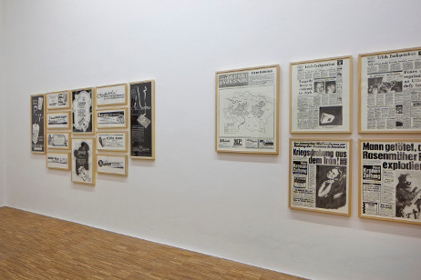 Vladimir Miladinović, Rendered History, 2014-2015. Installation view Invisible Violence, Salzburger Kunstverein 2015