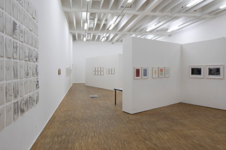 Ausstellungsansicht „… Lines as Thought, Lines as Universe …“, Salzburger Kunstverein 2021.